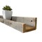 Rustic Farmhouse Long Floating Reclaimed Wood Shelf with Narrow Ledge for Decor Display & Storage